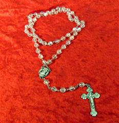 LOT OF TEN VINTAGE ROSARY AND PRAYER BEADS WITH CARRYING CASE